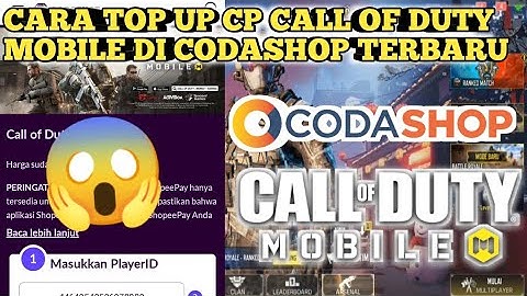Cara Top Up Cp Call Of Duty Mobile Di Codashop