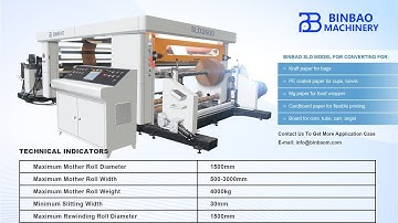 Binbao Machinery SLD Series Paper Jumbo Roll Slitting Rewinding Machine ,Slitter Rewinder Machine
