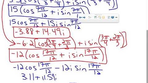 Polar and Rectangular Complex Numbers with DeMoivre