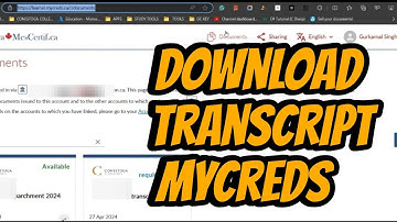 How to download official transcript from Mycreds.ca or mycertif.ca for pg work permit application