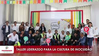 Taller de liderazgo para la cultura de inocuidad