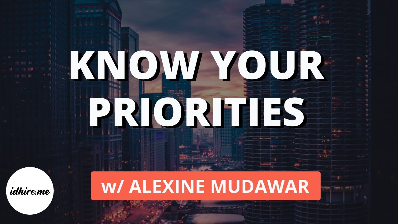 Know Your Priorities w/ Alexine Mudawar