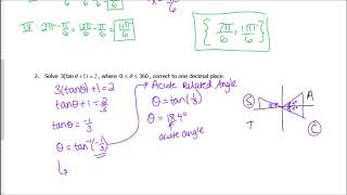 Video #5.6 - Solving Linear Trigonometric Equations
