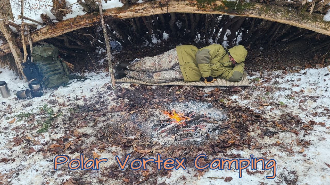 Winter camping in Polar Vortex of Kentucky YouTube