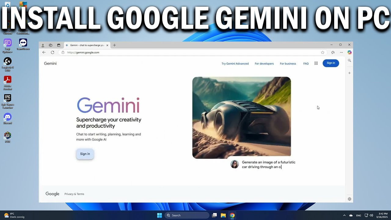 How To Download & install Google Gemini Ai App in Any Windows PC or ...
