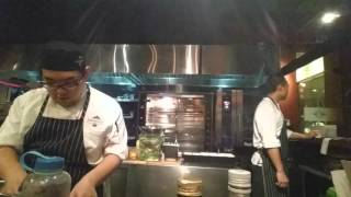 Action in open kitchen ' BAR-ROQUE '