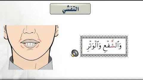 التجويد المبسط - صفات الحروف التفشي