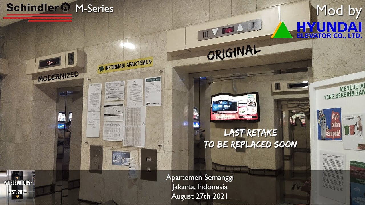 [Last Ride] Schindler (Mod: Hyundai) Traction Lifts - Apartemen Semanggi, Jakarta