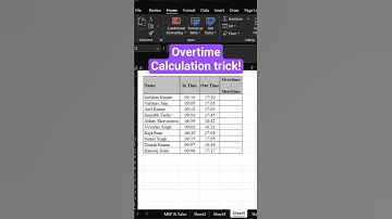 Excel Overtime Calculation: The Easy Way