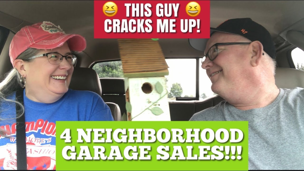 WE WENT TO 4 NEIGHBORHOOD GARAGE SALES COME ALONG WITH US! YouTube