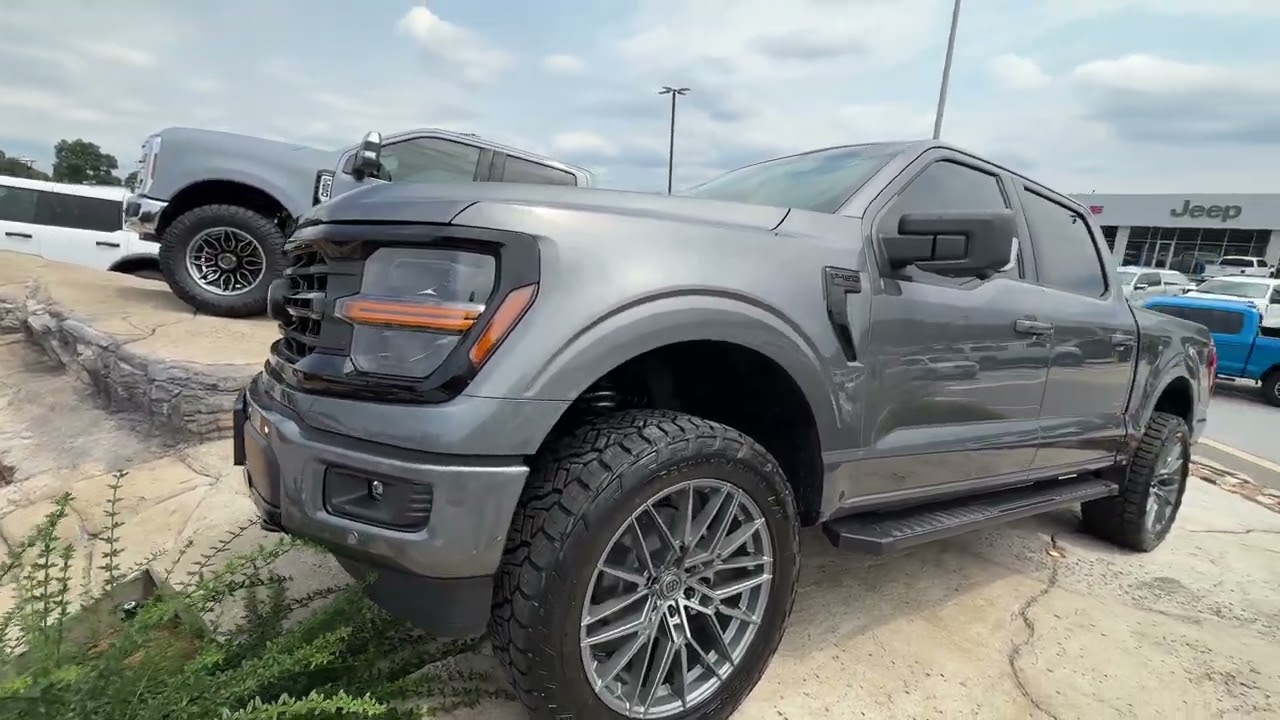 CARBONIZED GRAY 2026 Akins Ford F150 XLT Covert 2” Leveled on 34s & 22” TIS Wheels