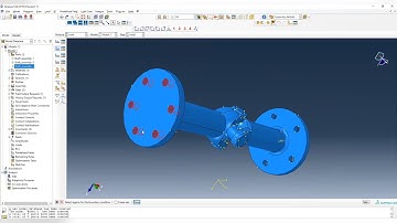 #ABAQUS Tutorials - Shaft Under Torsion: Modeling Coupling and Tie