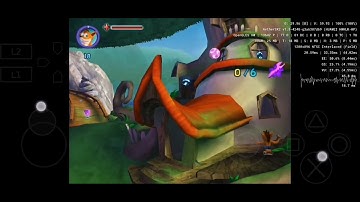 Honor 9x pro,AetherSX2-Crash: Mind over Mutant gameplay at 2x with FPS meter