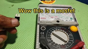 How to test the mosfet and transistor by using analog multitester