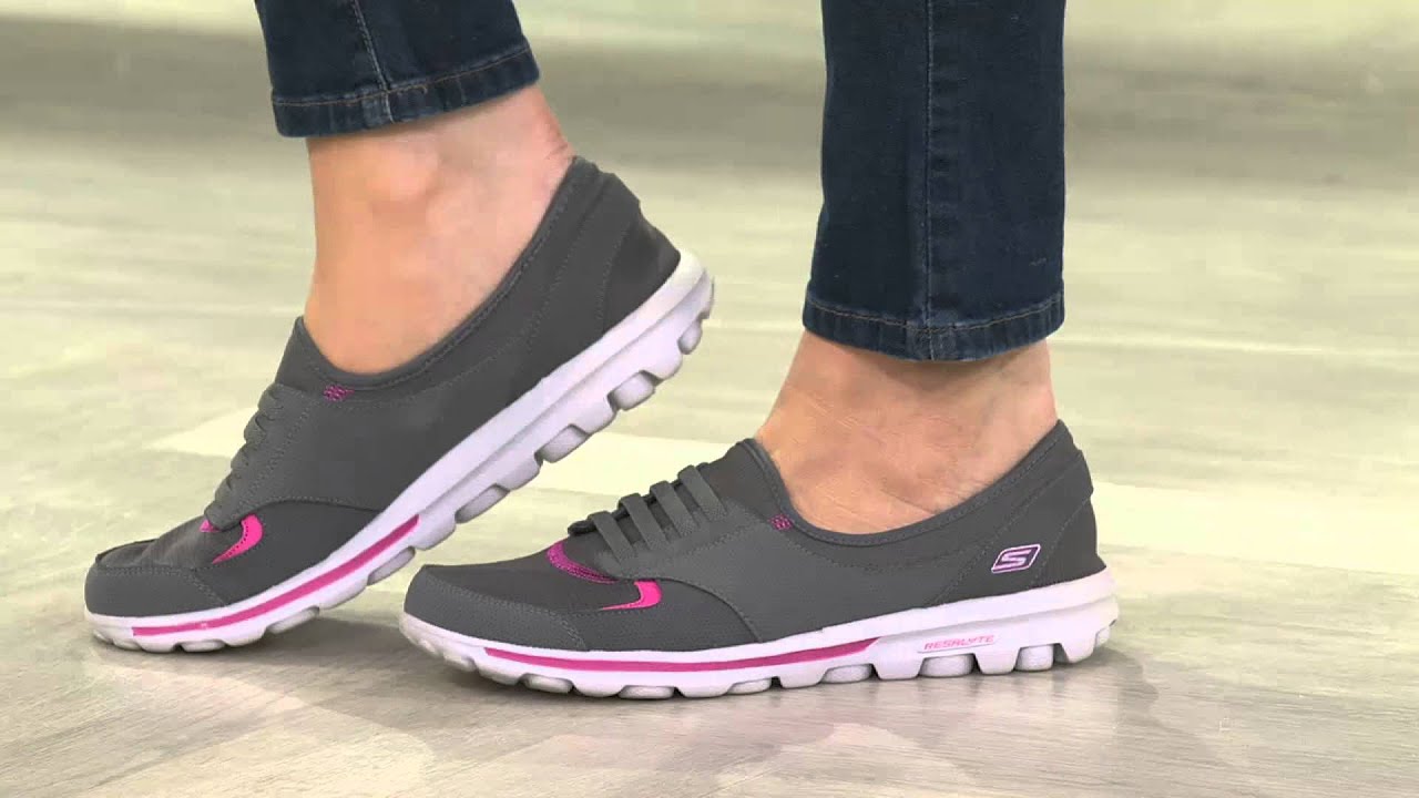 skechers go walk leather and mesh