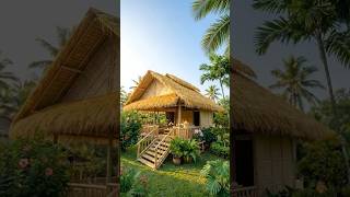 Tropical Palm Garden Luxury Bamboo Thatched Villa #builders #relax #construction #building