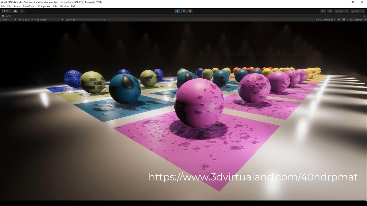 Unity 2021 3 15f1 40 hdrp materials youtube