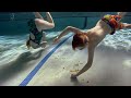 Testing Breath-holding Abilities: Swimmers Dive to Pick Up Toys Underwater