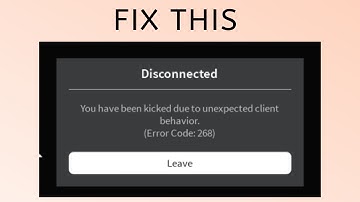 How to fix "Error code: 268" on Roblox | you have been kicked due to unexpected client behavior