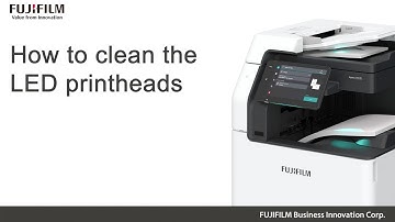How to clean the LED printheads