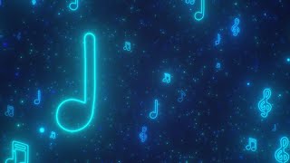 Millions of Blue Sheet Music Note Shapes Flying Moving Toward Camera 4K 60fps Wallpaper Background