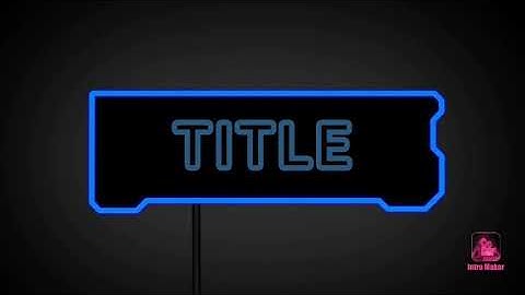 My intro for youtube !!!