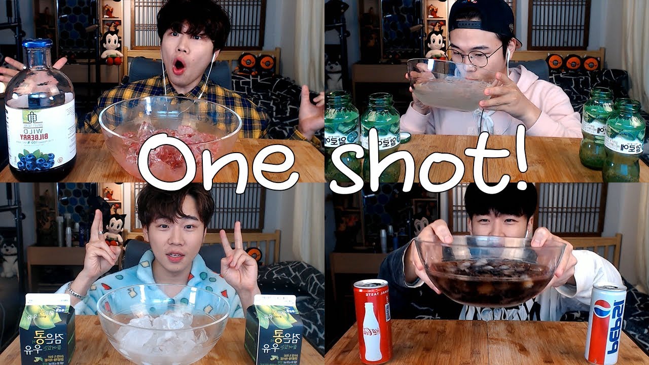 진짜 보기만해도 시원한..!갈증해소 한사발 모음집 음료수 리얼사운드 먹방 Chug drink One sho ! Eating Sound social Mukbang