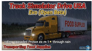 Truck Simulator Drive USA : Evo (Open Beta) | Proton Ex-M 1⭐️ | Transporting Food Supplies 🍎🥔 screenshot 5