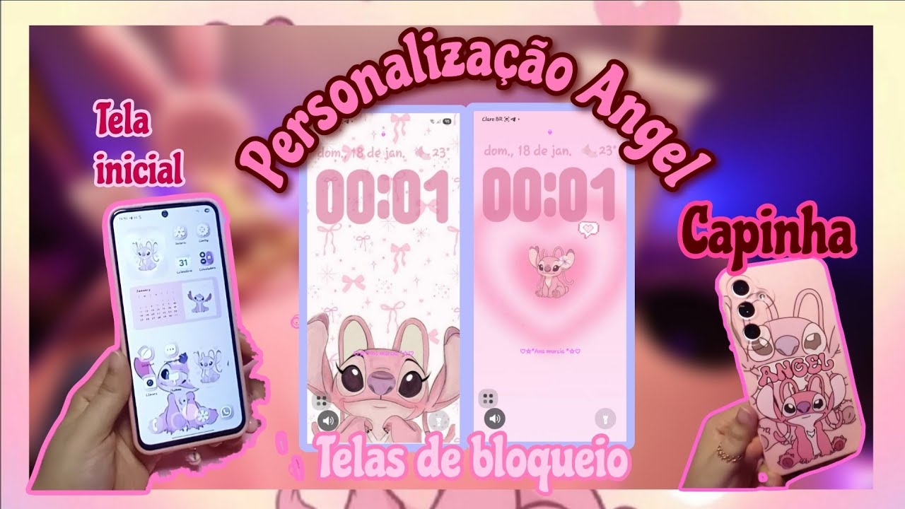 🩷 Personalização completa da Angel no Samsung A35 5G