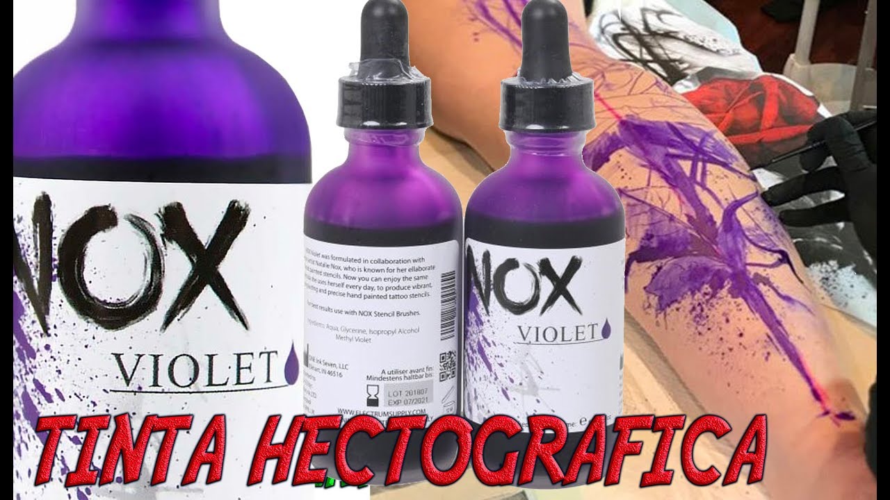 TINTA para DIBUJAR A MANO los Calcos de los TATUAJES | NOX VIOLET | INK  STENCIL | Robler Tattoo - YouTube