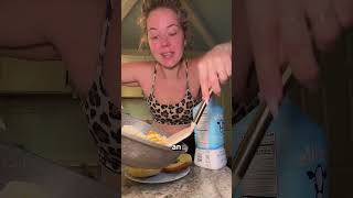 The protein upgrade you need to try #fitness #healthybreakfast #nutritiontips
If your post-workout breakfast leaves you starving, this is the protein upgrade I made after an hour-long morning workout.
If Marshmallow Collagen is available for preorder, grab it before it disappears again.
I repeated yesterday’s breakfast because it was that good: a bagel, a 20-gram protein yogurt, and coffee with two ounces of Fairlife fat-free milk and one scoop of Marshmallow Collagen. The yogurt alone wasn’t enough for me to reach my daily protein target, so I added more protein where I could. The protein upgrade you need to try #fitness #healthybreakfast #nutritiontips