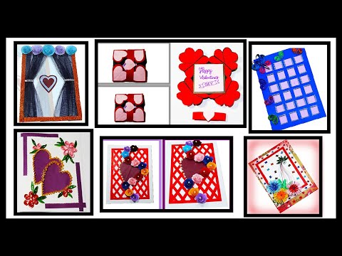 6 Easy Valentine Cards| Valentine Cards Handmade| Easy Greetings Cards Ideas |Handmade Greeting Card
