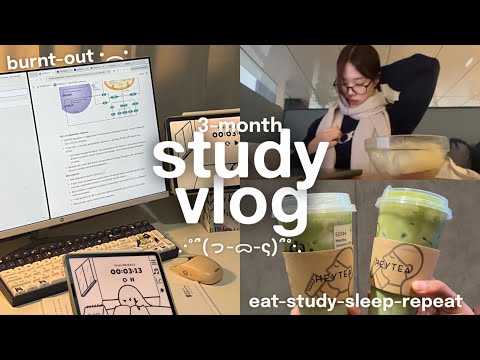 STUDY VLOG 3 Months Of Eat Study Sleep Repeat 4 Consecutive Midterms Volunteering Day6 Concert