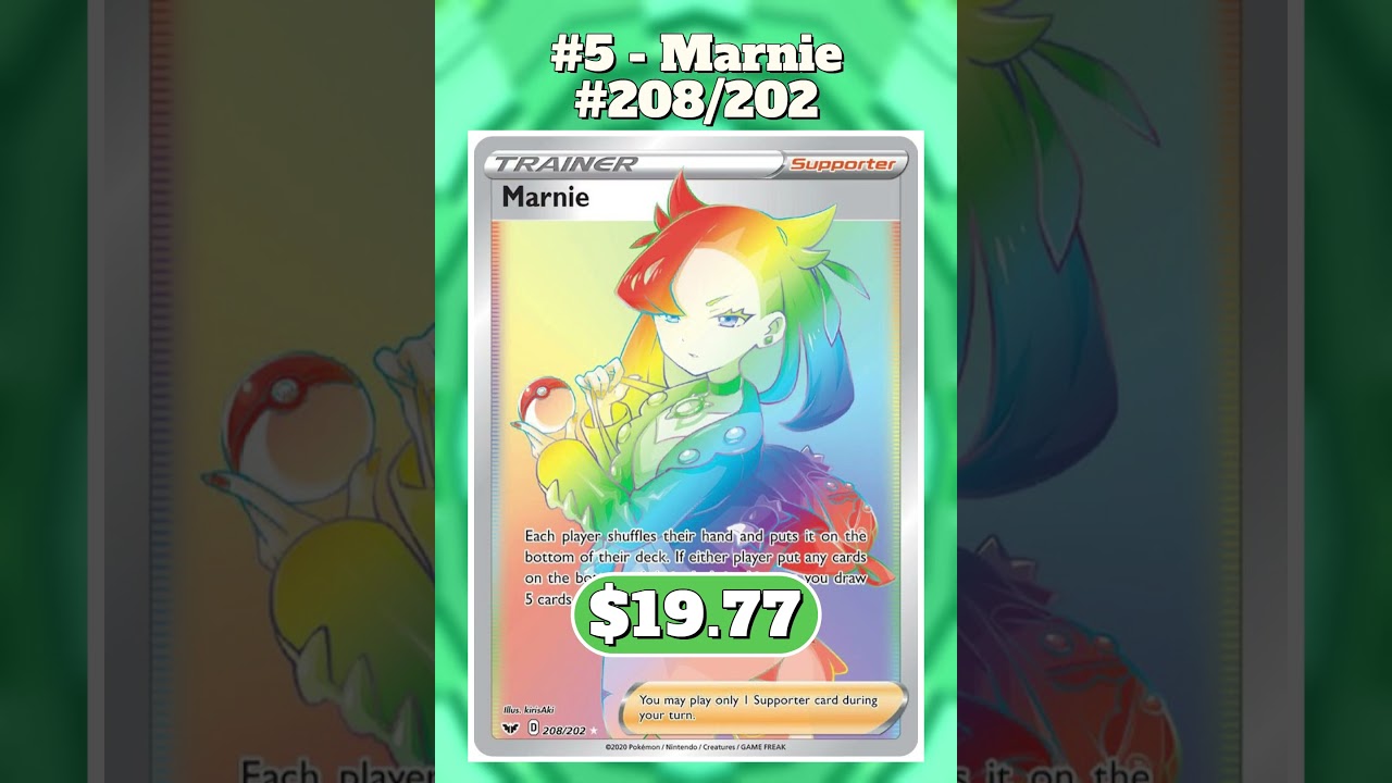 Top 10 Rarest & Most Expensive Pokémon Sword & Shield Base Set Cards 