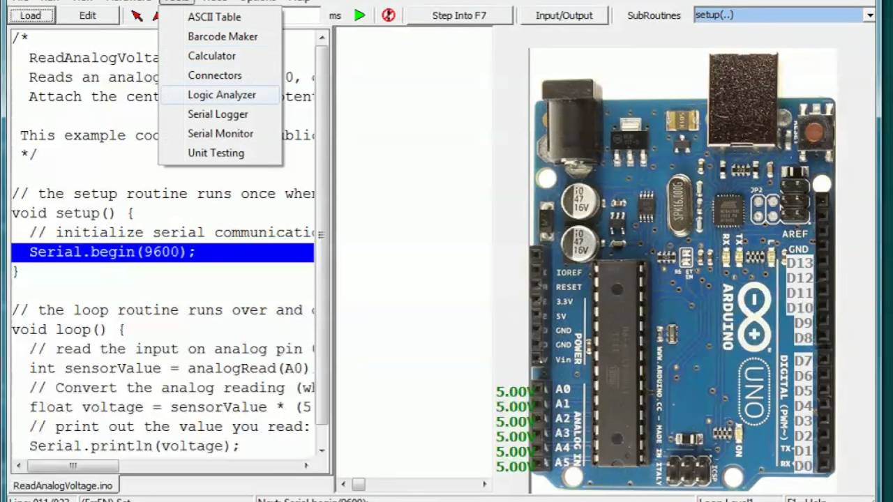 victronics arduino simulator