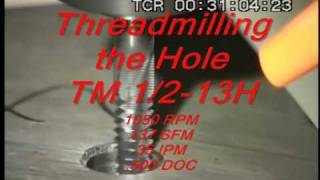 Melin Tool - VXMG Circular Interpolating, Chamfering & Threadmilling a Hole