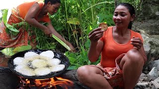 Find the food &amp; gets Taro Tubers to cook on the clay for a delicious eating #26