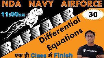 Maths Differential Equations ( Class-30 )//NDA-AIRFORCE-NAVY // BY-Mukesh Sir //@R.S SIR