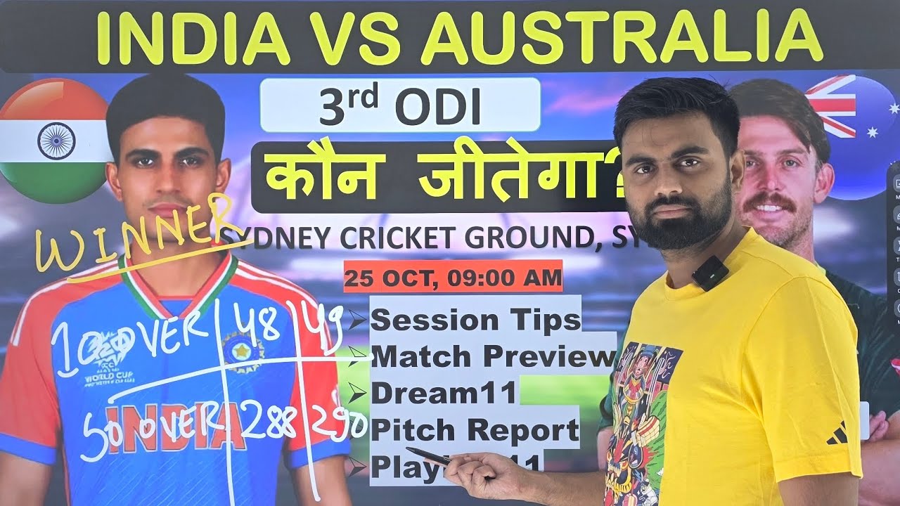 India vs australia 3rd odi match prediction, ind vs aus odi today match prediction