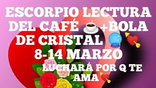 ESCORPIO LECTURA DEL CAFÉ☕ ALGUIEN LUCHARÁ POR TI💘 Y ESTARAS ENTRE 2 AMORES PASADO Y NUEVO ELIGE💕😀