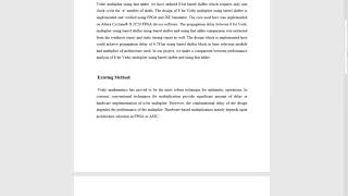 “FPGA implementation of high speed 8 bit Vedic Multiplier using Fast adders” AND TECH 9886387806