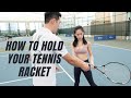 How to Hold your Tennis Racket (4 Different Grips) | Play! Tennis