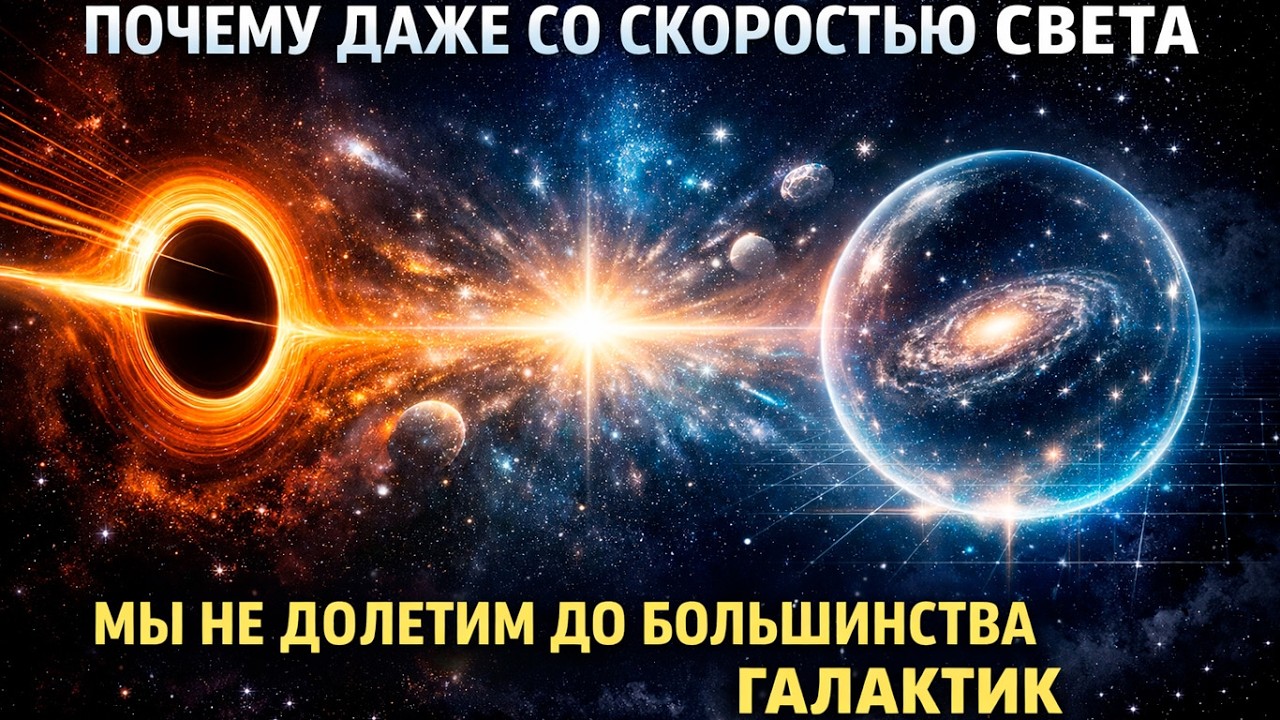 Почему даже со скоростью света мы не долетим до большинства галактик
