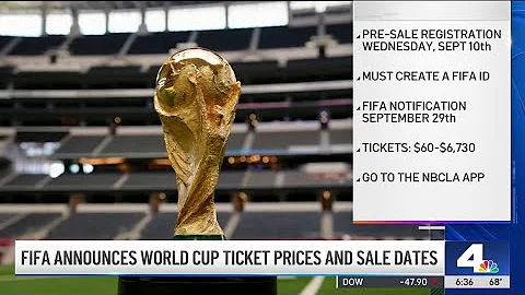 FIFA announces World Cup ticket prices and sale dates