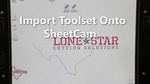 Import Toolset Onto SheetCam