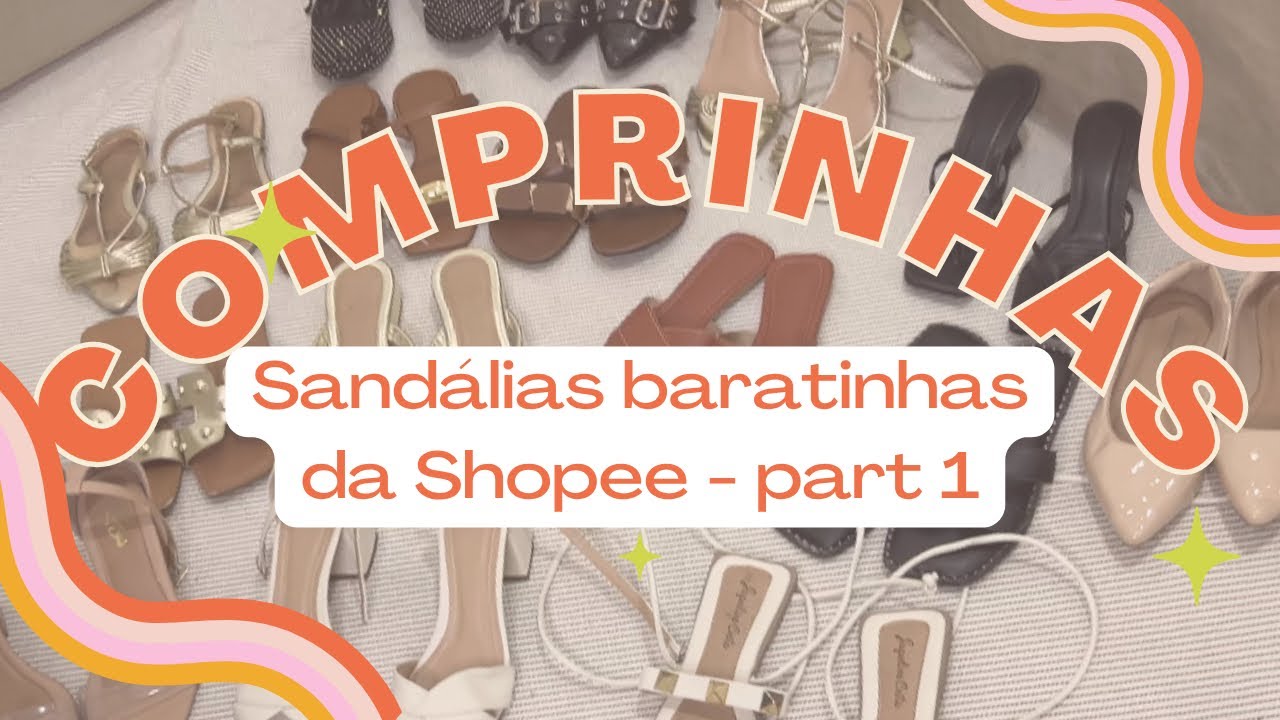 Testando sandálias BARATINHAS da SHOPEE