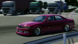 Assetto corsa Drift on Oi Wharf (大井埠頭) with Toyota Cresta