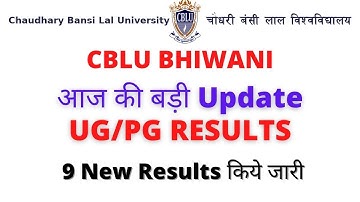 cblu result || MA MSC BA 2nd And 4th sem new result || #cbluresult #cblunotice #cblu