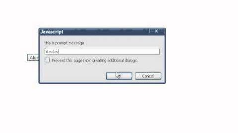 xhtml css Javascript different message boxes alert, prompt, confirm