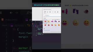🧑💻 Level up your CSS Game🔥🚀Replace List-Style with Emoji using CSS -no JavaScript needed 🎓🧑💻